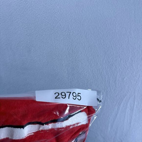 Vintage Boston University Shirt Men's Large Red Single Stitch Spellout Terriers - Picture 10 of 10